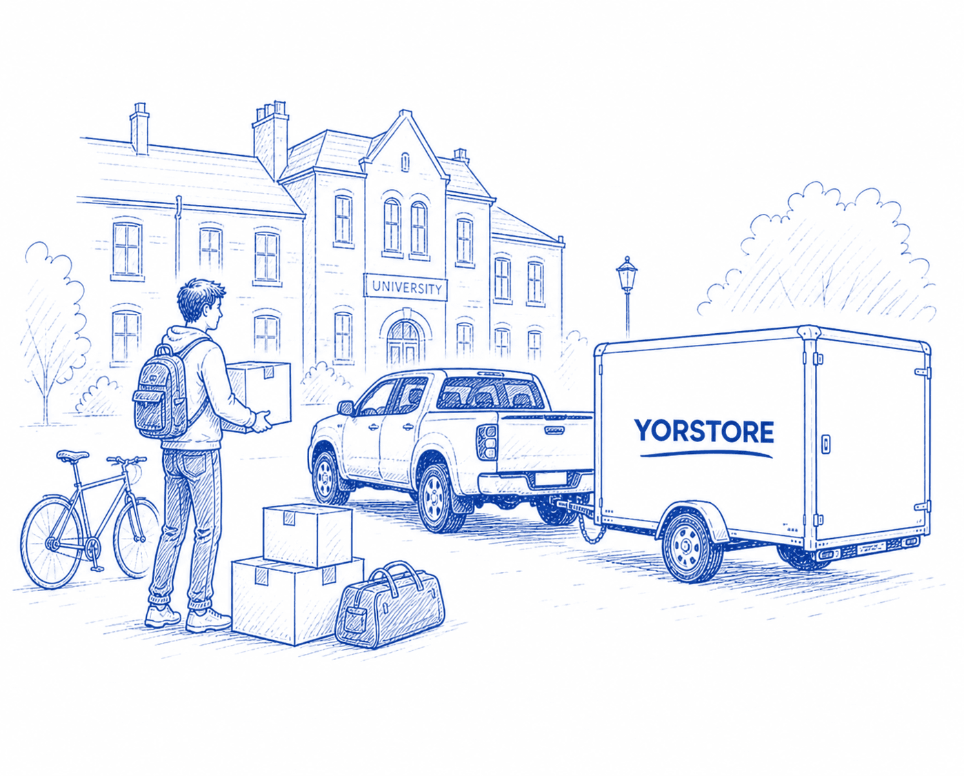 Student box storage — collection from university accommodation